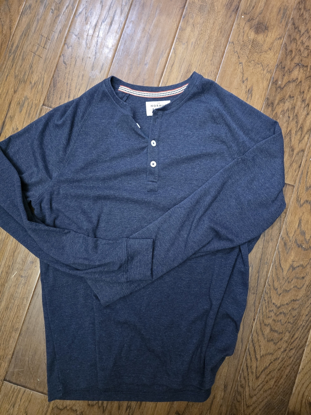 The Normal Brand Men's Navy Long-Sleeve Henley